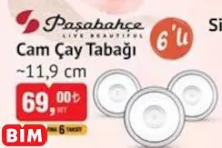 PAŞABAHÇE CAM ÇAY TABAĞI ~11,9 CM